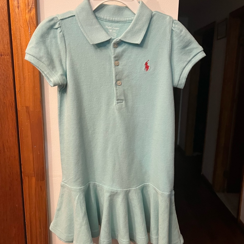 Ralph Lauren Kids Light Blue Polo Dress